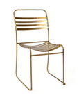 Brass Slat Chair