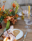 Scalloped Napkin - Terracotta and Rust