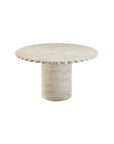 Stone Scalloped Dining Table