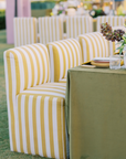 Canopy Stripe Chair - Golden