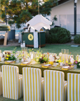 Canopy Stripe Chair - Golden
