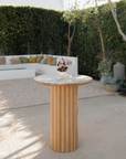 Ribbed Cocktail Table