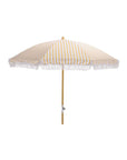 Golden Stripe Beach Umbrella