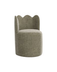 Green Velvet Scalloped Dining Chair