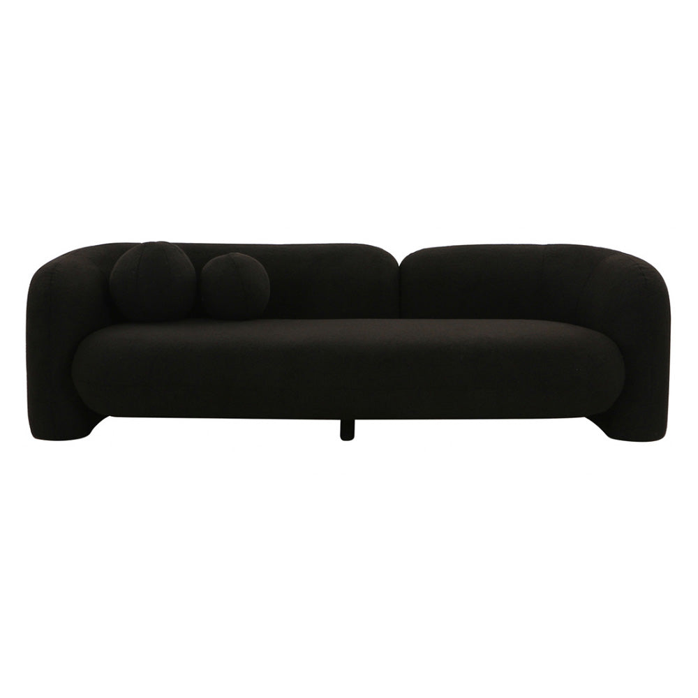 Black Sheepskin Sofa