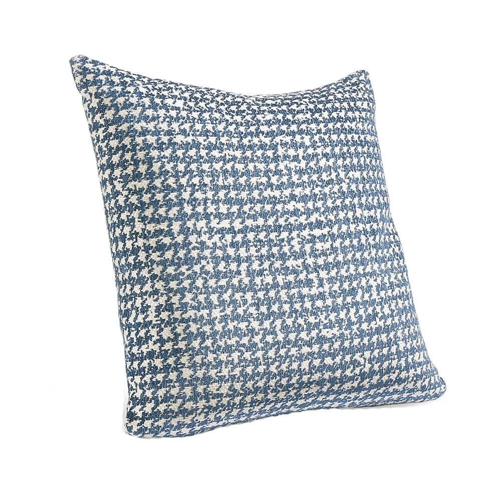Blue Houndstooth Pillow