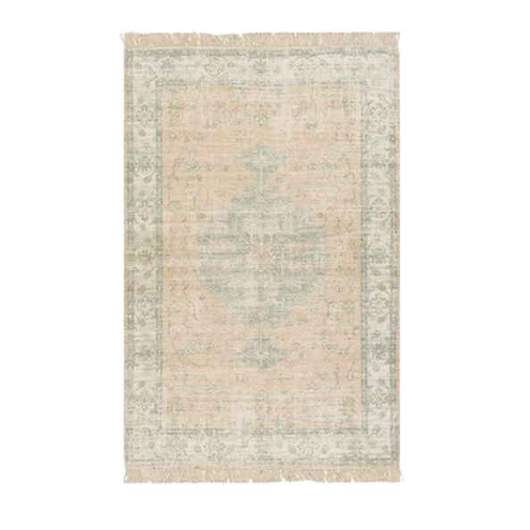 Blush Sage and Cream Rug