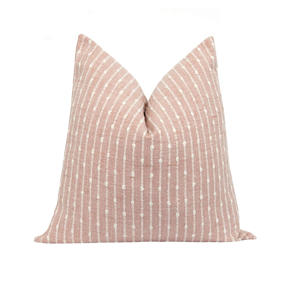 Blush Striped Pillow