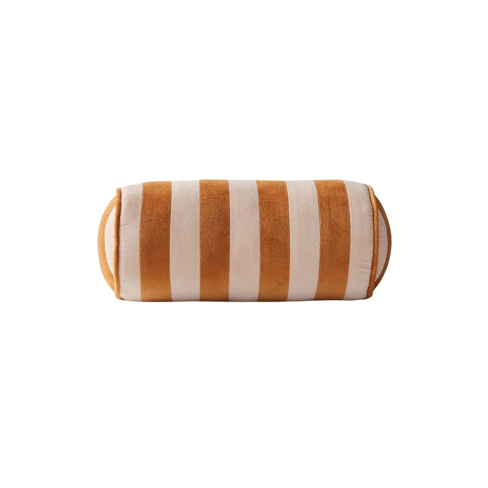 Blush and Orange Bolster Pillow