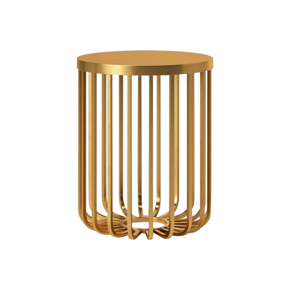 Brass Bold Cage Side Table 