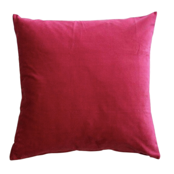 Bright Raspberry Velvet Pillow