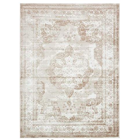 Cream and Taupe Rug 