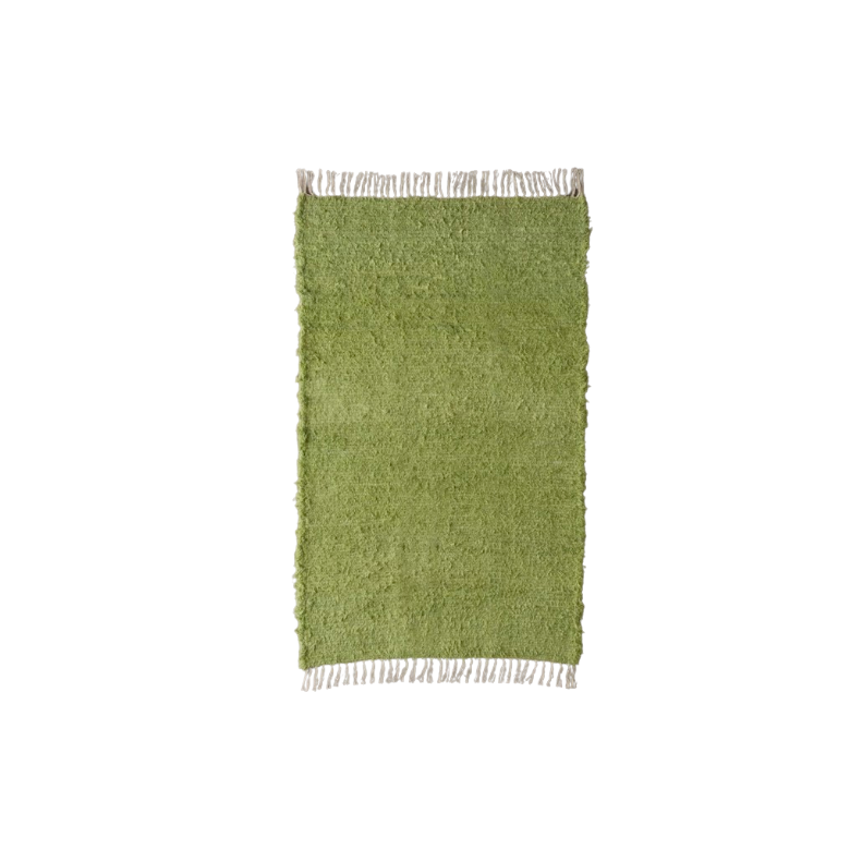 Green Shag Rug