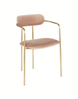 Highline Velvet Chair - Blush