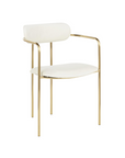 Highline Velvet Chair - Cream