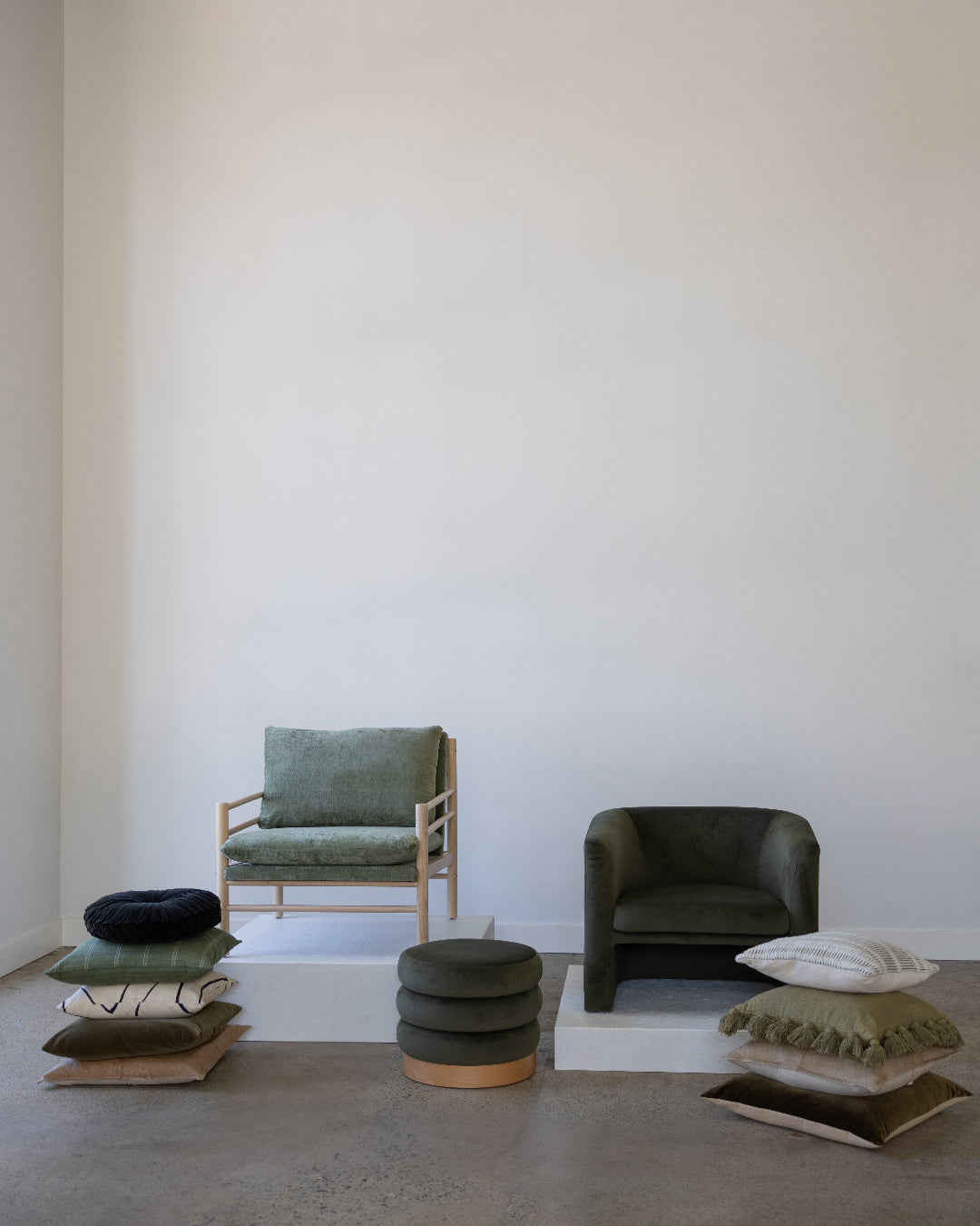 Olive Barrel Chair