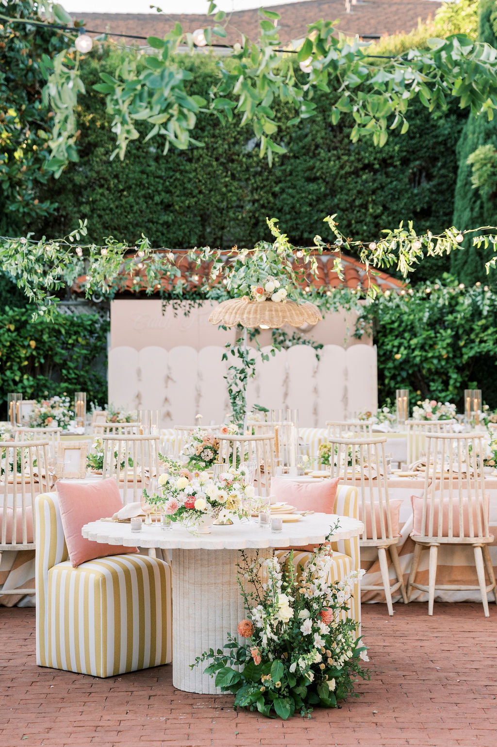 Stone Scalloped Dining Table