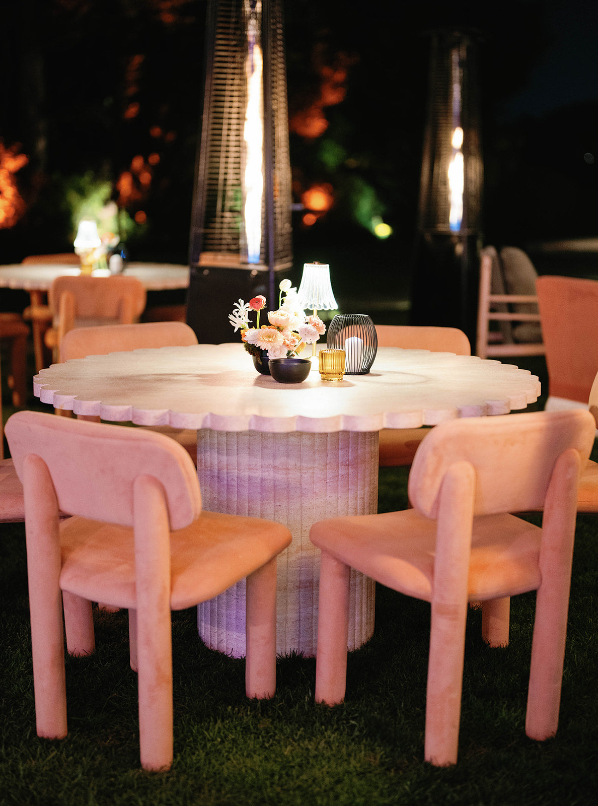 Stone Scalloped Dining Table