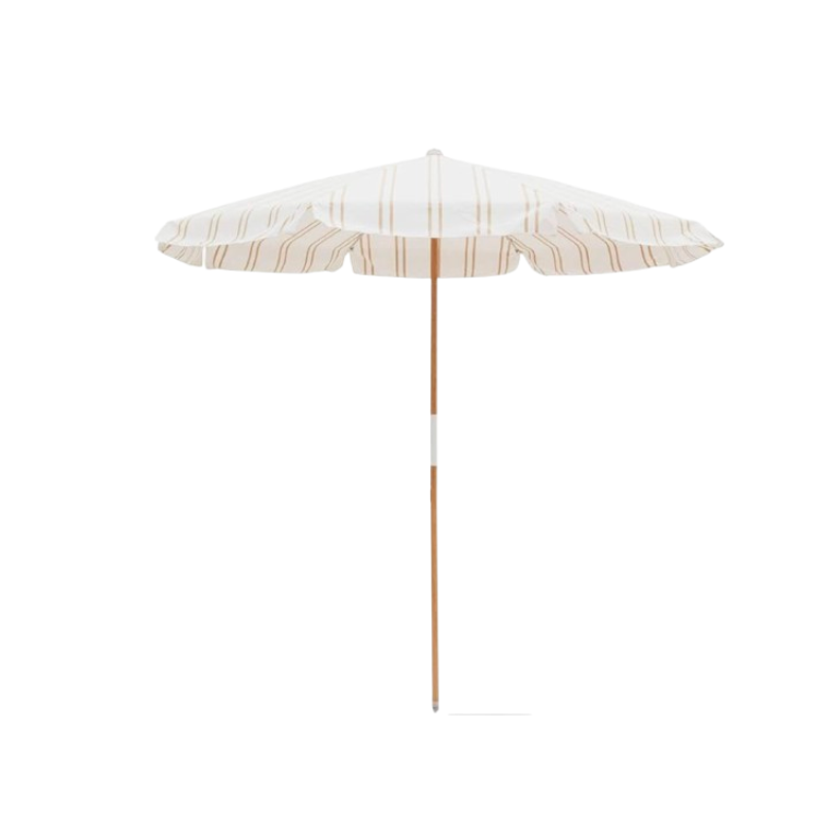 beige and white striped patio umbrella KXWOQ3ED 9ft Round Wood Market Umbrella, Black Striped, Outdoor Table with Pulley Lift, 8 Ribs Polyester Fabric, Sun Umbrella for Garden Deck Pool Backyard : Patio, Lawn The classic striped design brings style and shade to patios Ins French Country Beige Striped