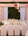 Canopy Stripe Chair - Blush