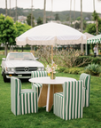 Canopy Stripe Chair - Hunter Green