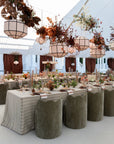 Green Velvet Scalloped Dining Chair