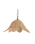 Rattan Floral Pendant - Double