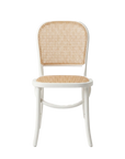 White Cane Dining Chair 